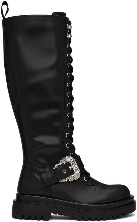 versace jeans couture booties|Versace Jeans Couture boots.